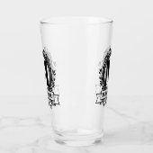 Floral Monogram Glas (Links)