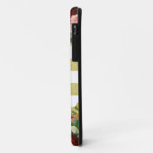  Floral Monogram Gold White Stripes Case-Mate iPhone Case (Achterkant/links)