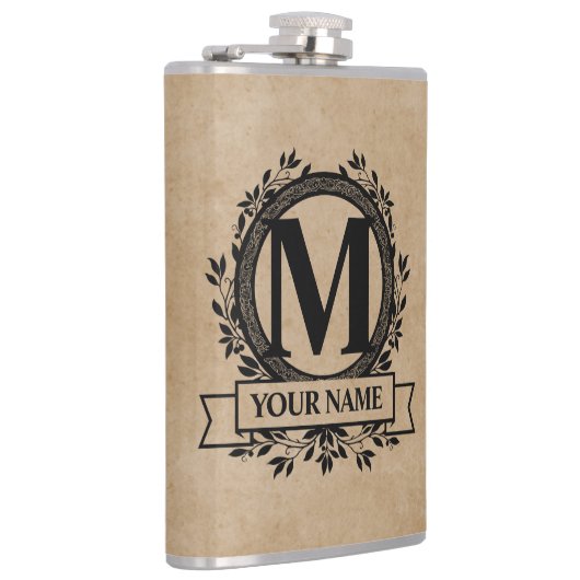 Floral Monogram Heupfles (Rechts)