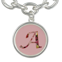 Floral Monogram Initiaal A