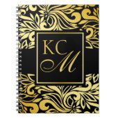  Floral Monogram Journal | ebonië Notitieboek (Voorkant)