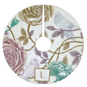  Floral Monogram Kerstboom Rok (Voorkant)