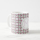 floral. monogram. koffiemok (Voorkant links)