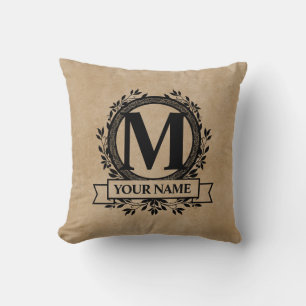 Floral Monogram Kussen