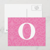  Floral Monogram - letter O Briefkaart (Voorkant / Achterkant)