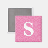  Floral Monogram - letter S Magneet (Voorkant / Achterkant)
