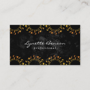 Floral Monogram Lux Pattern (goud) Visitekaartje