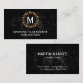 Floral Monogram | Lux Visitekaartje (Voorkant / Achterkant)