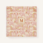 Floral Monogram Notebook Journal Notitieboek (Voorkant)