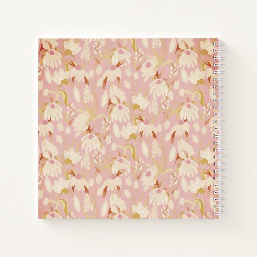 Floral Monogram Notebook Journal Notitieboek (Achterkant)