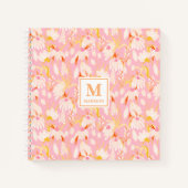 Floral Monogram Notebook Journal Notitieboek (Voorkant)