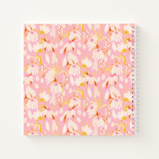 Floral Monogram Notebook Journal Notitieboek (Achterkant)