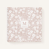 Floral Monogram Notebook Journal Notitieboek (Voorkant)