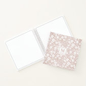 Floral Monogram Notebook Journal Notitieboek (Binnen)
