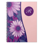 Floral Monogram Notebook Journal Notitieboek (Voorkant)