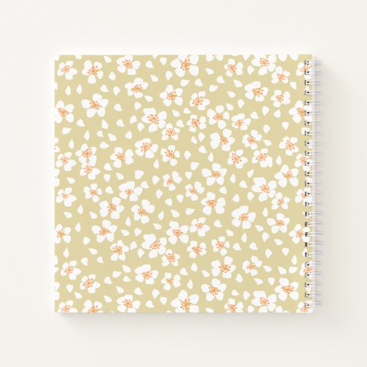 Floral Monogram Notebook Journal Notitieboek (Achterkant)