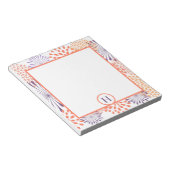 Floral Monogram Notitieblok (Schuin)