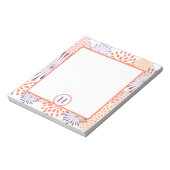 Floral Monogram Notitieblok (Linkerzijde)