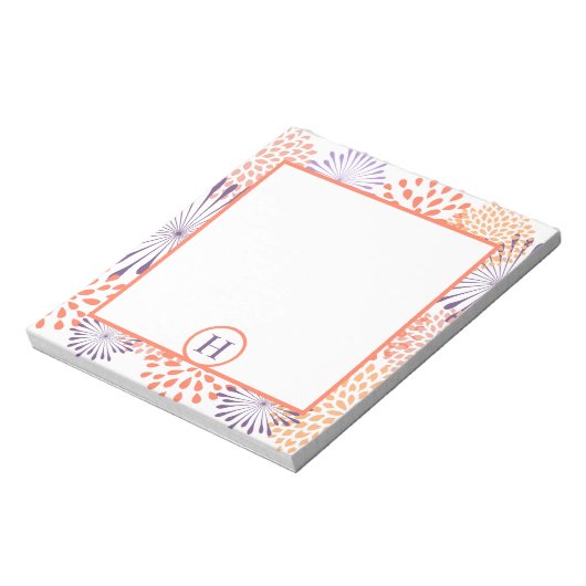 Floral Monogram Notitieblok (Linkerzijde)