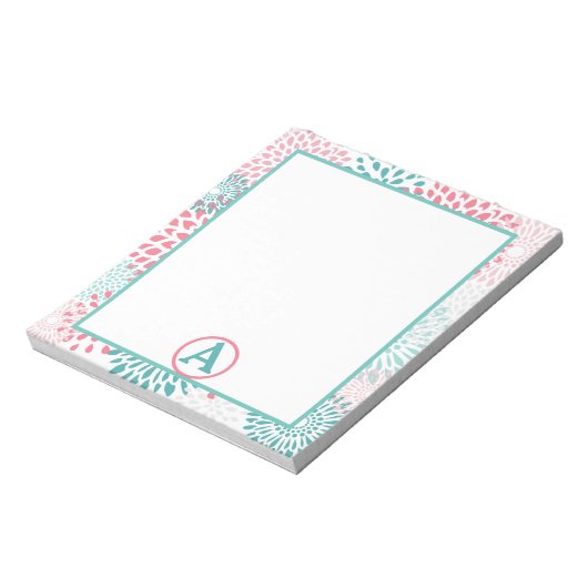 Floral Monogram Notitieblok (Linkerzijde)