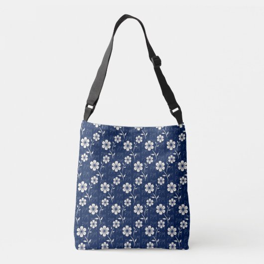Floral Monogram Pattern Crossbody Tas (Achterkant)