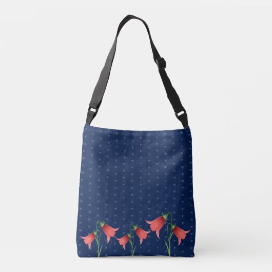 Floral Monogram Pattern Crossbody Tas (Achterkant)