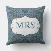  Floral Monogram Pillow Kussen (Achterkant)