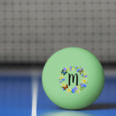 Floral Monogram Pingpongbal (Net)