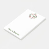 Floral Monogram Post-It Notes (Schuin)