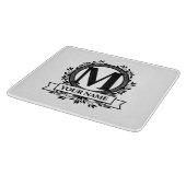 Floral Monogram Snijplank (Hoek)