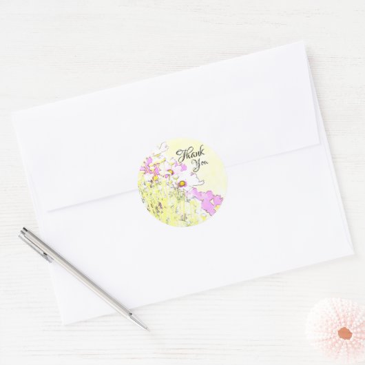Floral Monogram Sticker (Envelop)