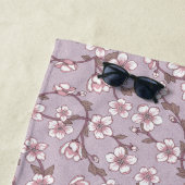 Floral Monogram Strandlaken – gepersonaliseerde zo (In situ)