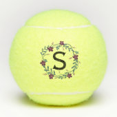 Floral Monogram Tennisballen (Voorkant)