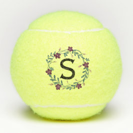 Floral Monogram Tennisballen
