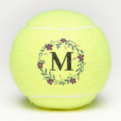 Floral Monogram Tennisballen (Voorkant)
