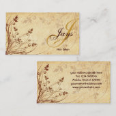 Floral Monogram Visitekaartje (Voorkant / Achterkant)