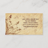 Floral Monogram Visitekaartje (Achterkant)
