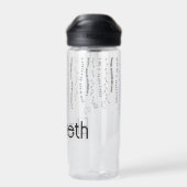 Floral Monogram Waterfles (Achterkant)