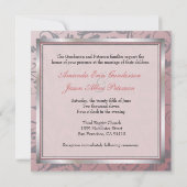 Floral Monogram Weddenschap Kaart (Achterkant)