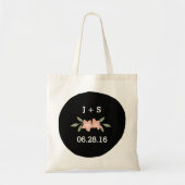 Floral Monogram Wedding Tas (Voorkant)