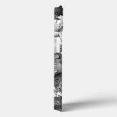 Floral monogram zwart, wit en  goud Case-Mate iPhone case (Achterkant / Rechts)