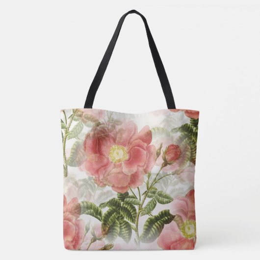 Floral Monogrammed Canvas tas (Achterkant)