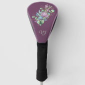 Floral Monogrammed Golfheadcover (Voorkant)