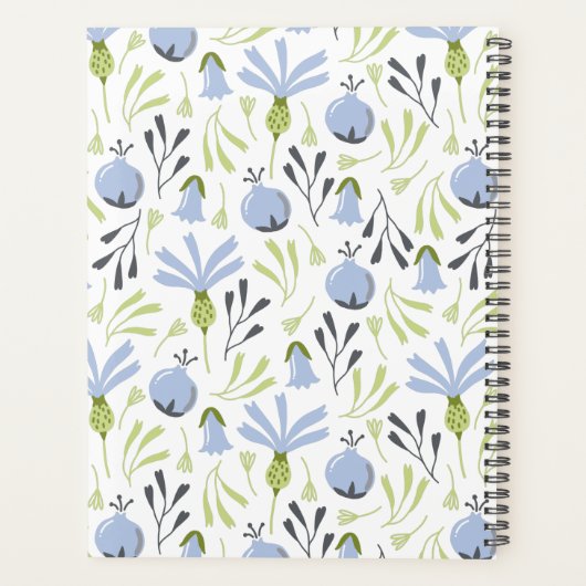 Floral Monogrammed Planner (Achterkant)