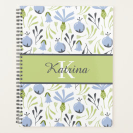 Floral Monogrammed Planner