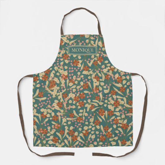 Floral Monogrammed Schort (Voorkant)