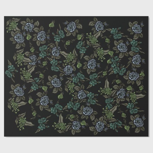 Floral Moody Cadeaupapier (Vlak)