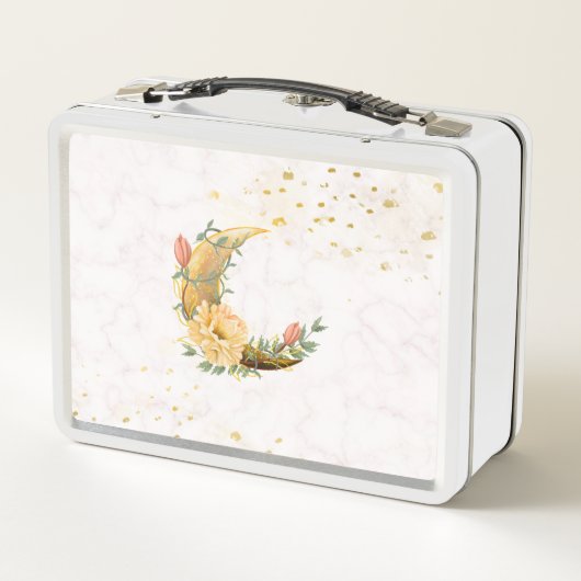 Floral Moon, Beige en Geel Graphic (Achterkant)