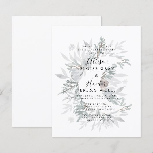 Floral Moon Engagement Party (Voorkant / Achterkant)