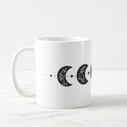 Floral moon-fasen koffiemok (Links)